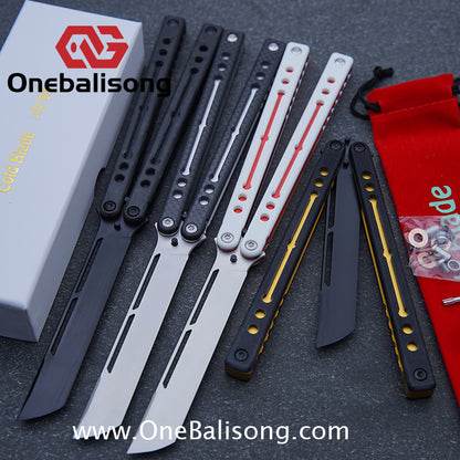 Cold Blade Nautilus V2.5 Balisong Aluminum Alloy Handle Stainless Steel Fake Blade Bushing