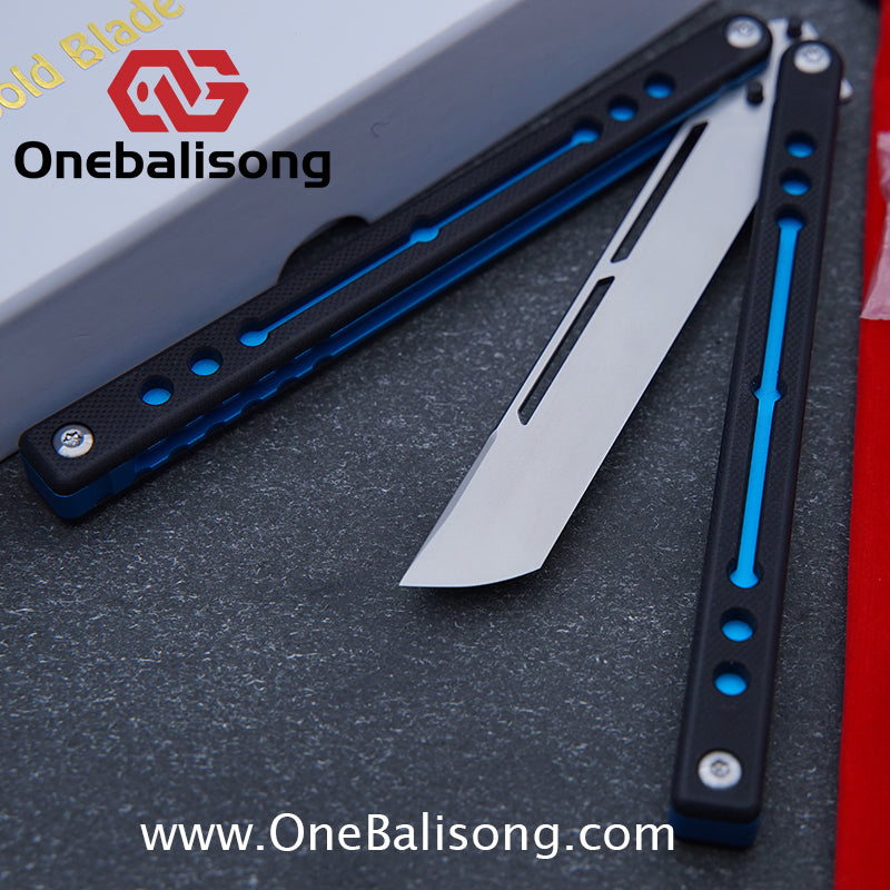 Cold Blade Nautilus V2.5 Balisong Aluminum Alloy Handle Stainless Steel Fake Blade Bushing