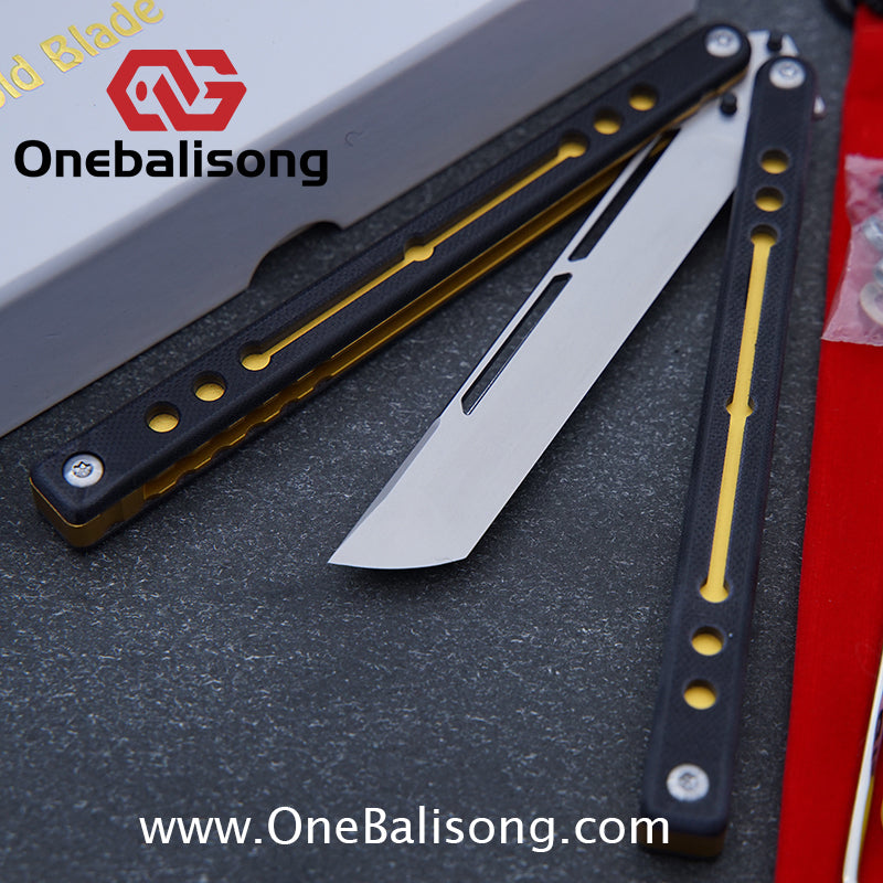 Cold Blade Nautilus V2.5 Balisong Aluminum Alloy Handle Stainless Steel Fake Blade Bushing