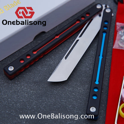 Cold Blade Nautilus V2.5 Balisong Aluminum Alloy Handle Stainless Steel Fake Blade Bushing