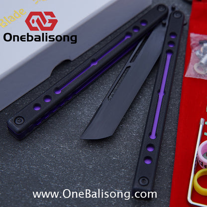 Cold Blade Nautilus V2.5 Balisong Aluminum Alloy Handle Stainless Steel Fake Blade Bushing
