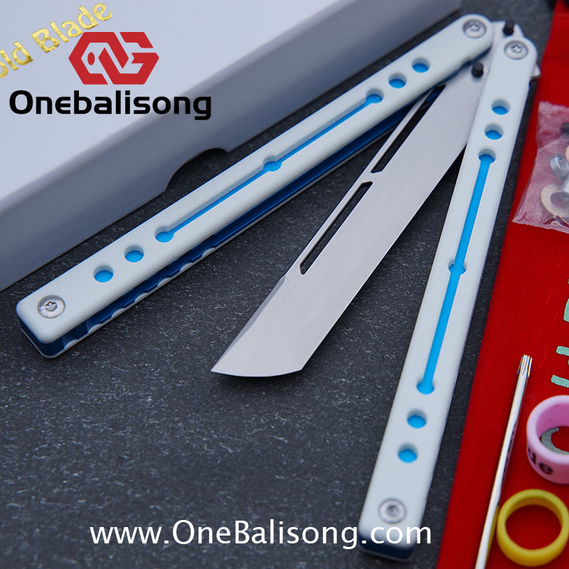 Cold Blade Nautilus V2.5 Balisong Aluminum Alloy Handle Stainless Steel Fake Blade Bushing