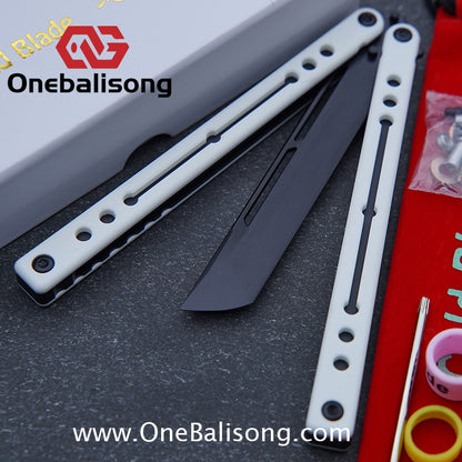 Cold Blade Nautilus V2.5 Balisong Aluminum Alloy Handle Stainless Steel Fake Blade Bushing