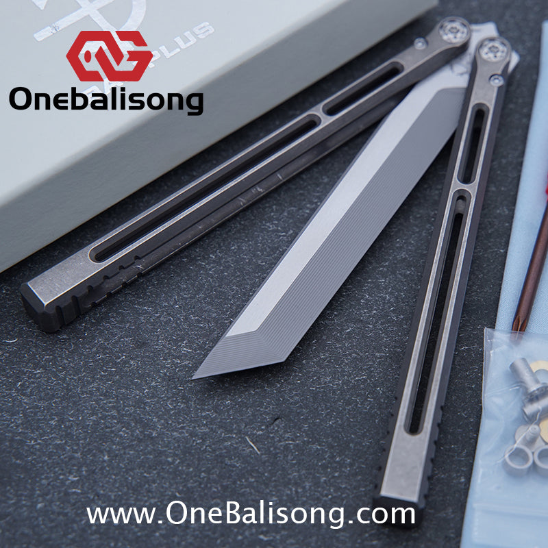 Baliplus Telesto Balisong Titanium Alloy Handle+VG10 Stainless Steel Blade Bushing