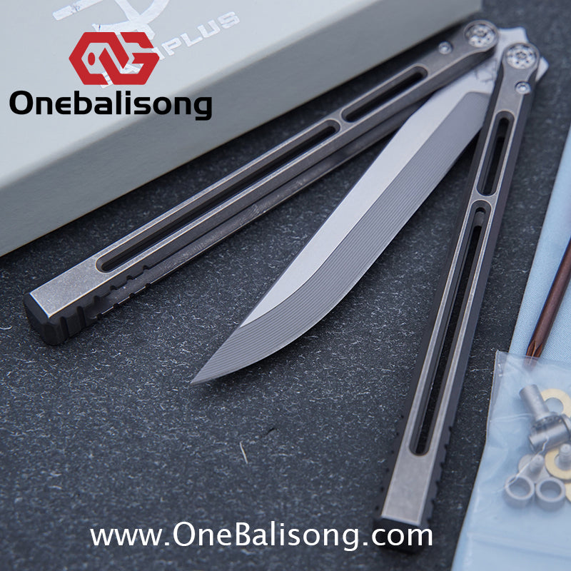 Baliplus Telesto Balisong Titanium Alloy Handle+VG10 Stainless Steel Blade Bushing