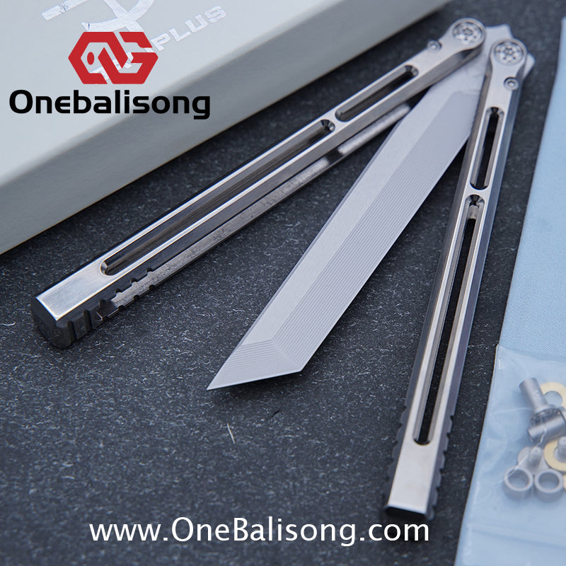 Baliplus Telesto Balisong Titanium Alloy Handle+VG10 Stainless Steel Blade Bushing