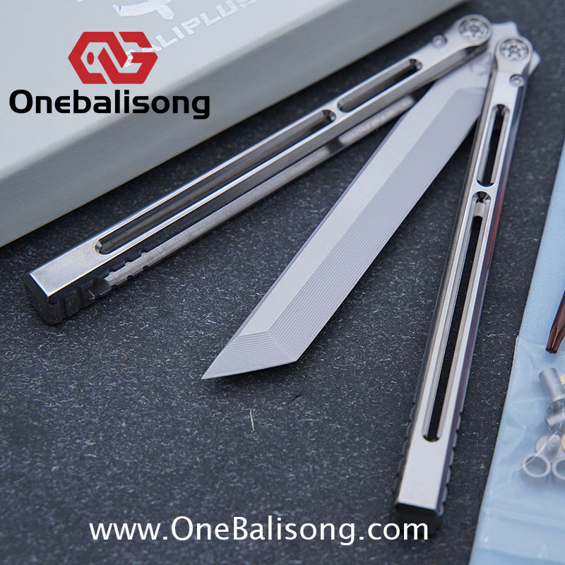 Baliplus Telesto Balisong Titanium Alloy Handle+VG10 Stainless Steel Blade Bushing