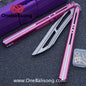 Flux V2 Original Balisong Aluminum Alloy Splicing Integrated Handle Stainless Steel Blade Bushing
