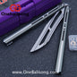 Flux V2 Original Balisong Aluminum Alloy Splicing Integrated Handle Stainless Steel Blade Bushing