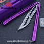 Flux V2 Original Balisong Aluminum Alloy Splicing Integrated Handle Stainless Steel Blade Bushing