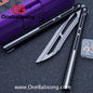 Flux V2 Original Balisong Aluminum Alloy Splicing Integrated Handle Stainless Steel Blade Bushing