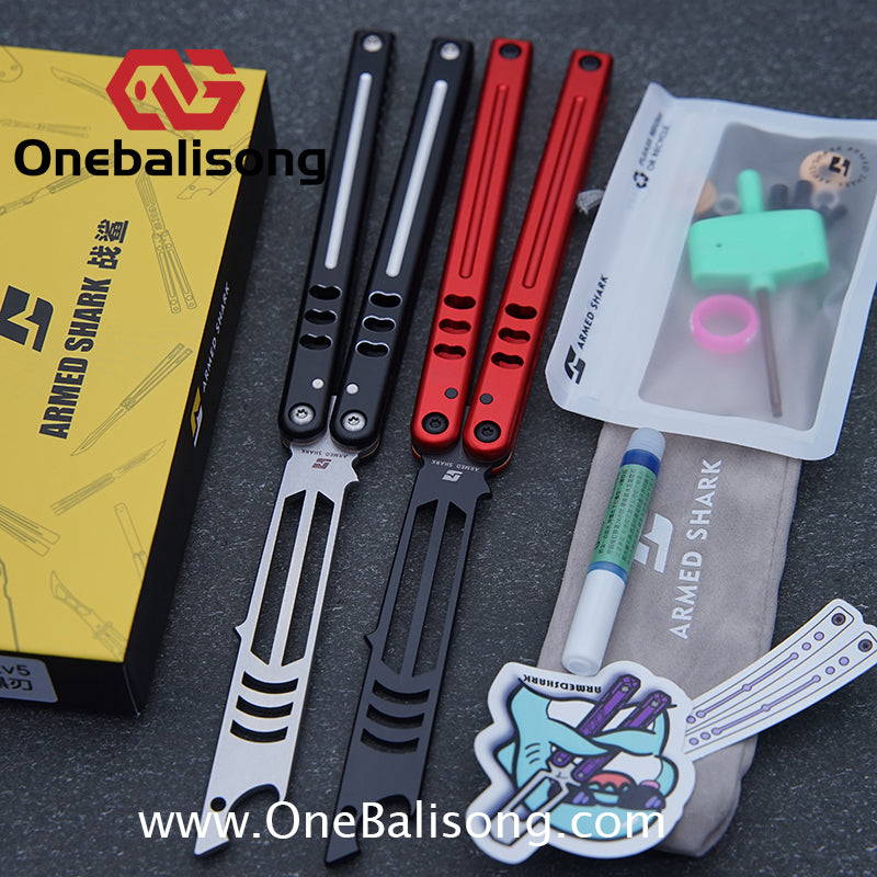 ARMED SHARK V5 Mako Clone Aluminum alloy handle stainless steel Trainer blade One-piece structure Bushing