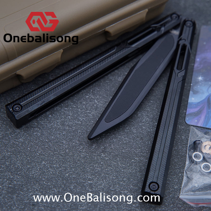 H-air Knicks Balisong Seven Series Aluminum Alloy Handle Stainless Steel Blade Bushings