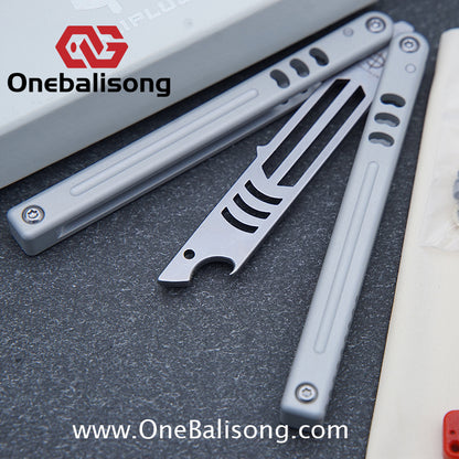Baliplus V5 Madko Balisong Clone Aluminum Alloy Handle Stainless Steel Blade Bushing