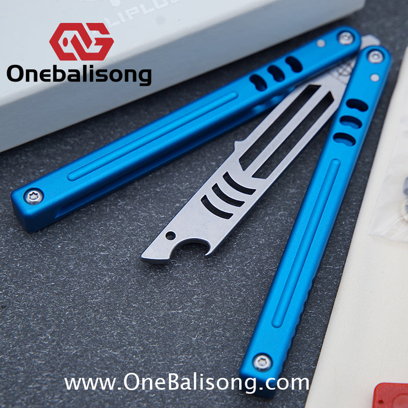 Baliplus V5 Mako Balisong Clone Aluminum Alloy Handle Stainless Steel Blade Bushing