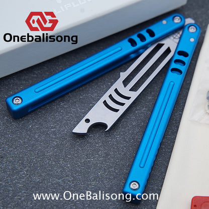 Baliplus V5 Madko Balisong Clone Aluminum Alloy Handle Stainless Steel Blade Bushing