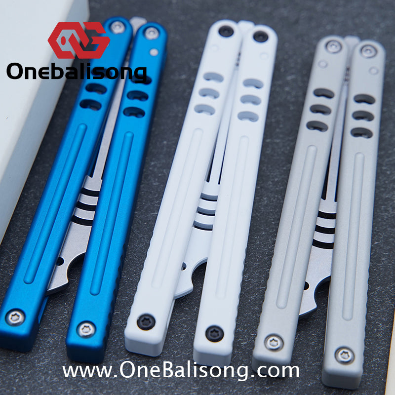 Baliplus V5 Mako Balisong Clone Aluminum Alloy Handle Stainless Steel Blade Bushing