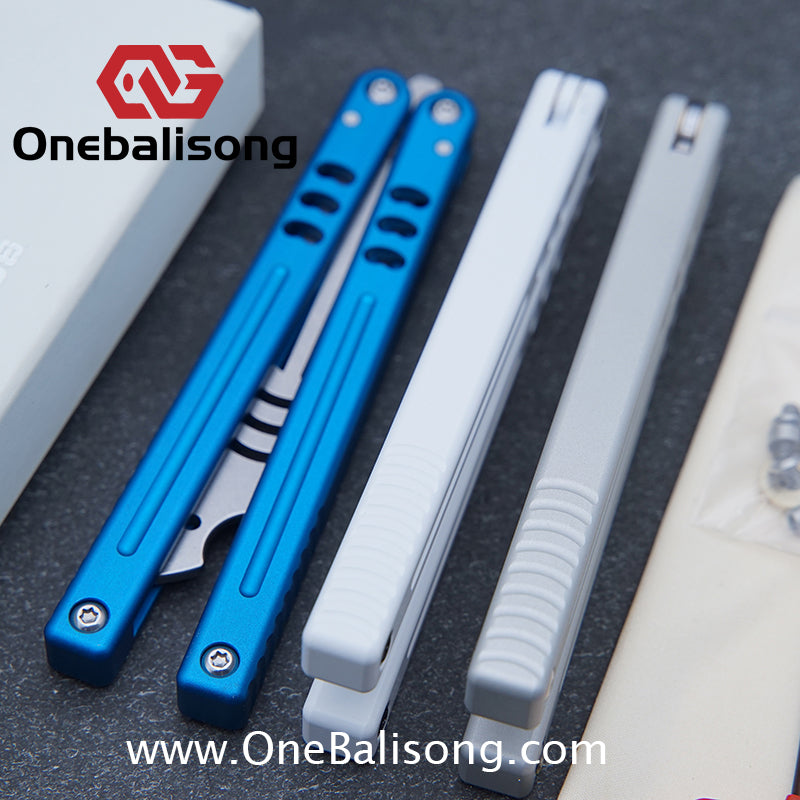 Baliplus V5 Mako Balisong Clone Aluminum Alloy Handle Stainless Steel Blade Bushing