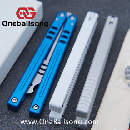 Baliplus V5 Madko Balisong Clone Aluminum Alloy Handle Stainless Steel Blade Bushing