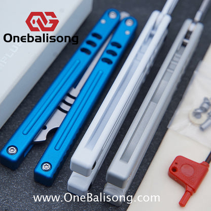 Baliplus V5 Madko Balisong Clone Aluminum Alloy Handle Stainless Steel Blade Bushing