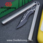 Armed Shark CK Viper Balisong Clone TC4 Titanium Alloy/Titanium Damascus Handle 14C28N MOV/Damascus Stainless Steel Fake Blade