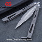 Roar Number 5 Bie Balisong TC4 Titanium Alloy Handle Steps Pattern M390/BG42 Stainless Steel Blade Sandwich Structure