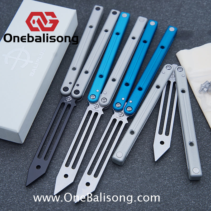 Baliplus Squidtrainer V4 Balisong Clone 7075 Aluminum Alloy Handle Stainless Steel Blade Bushing
