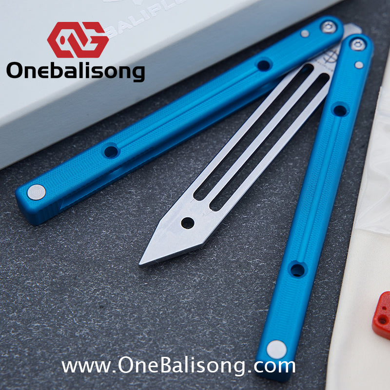 Baliplus Squidtrainer V4 Balisong Clone 7075 Aluminum Alloy Handle Stainless Steel Blade Bushing