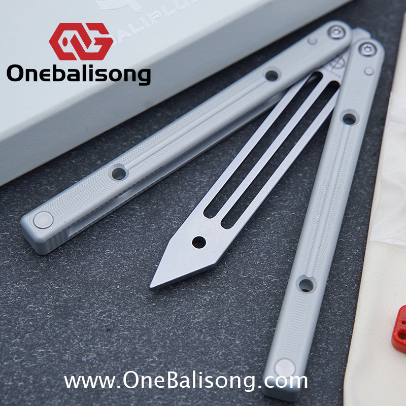 Baliplus Squidtrainer V4 Balisong Clone 7075 Aluminum Alloy Handle Stainless Steel Blade Bushing