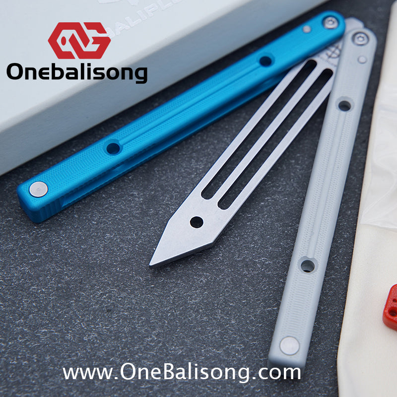 Baliplus Squidtrainer V4 Balisong Clone 7075 Aluminum Alloy Handle Stainless Steel Blade Bushing