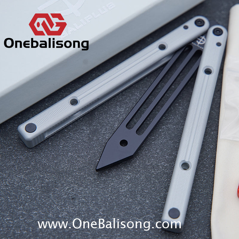 Baliplus Squidtrainer V4 Balisong Clone 7075 Aluminum Alloy Handle Stainless Steel Blade Bushing