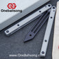Baliplus Squidtrainer V4 Balisong Clone 7075 Aluminum Alloy Handle Stainless Steel Blade Bushing