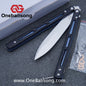 THEONE BM51 Balisong Clone Titanium Alloy Handle D2 Tool Steel Stainless Steel Blade Bushing