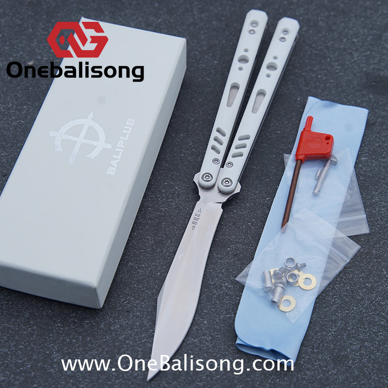 Baliplus REP Special Edition Balisong Clone G10 Patch Titanium alloy-handle stainless steel blade