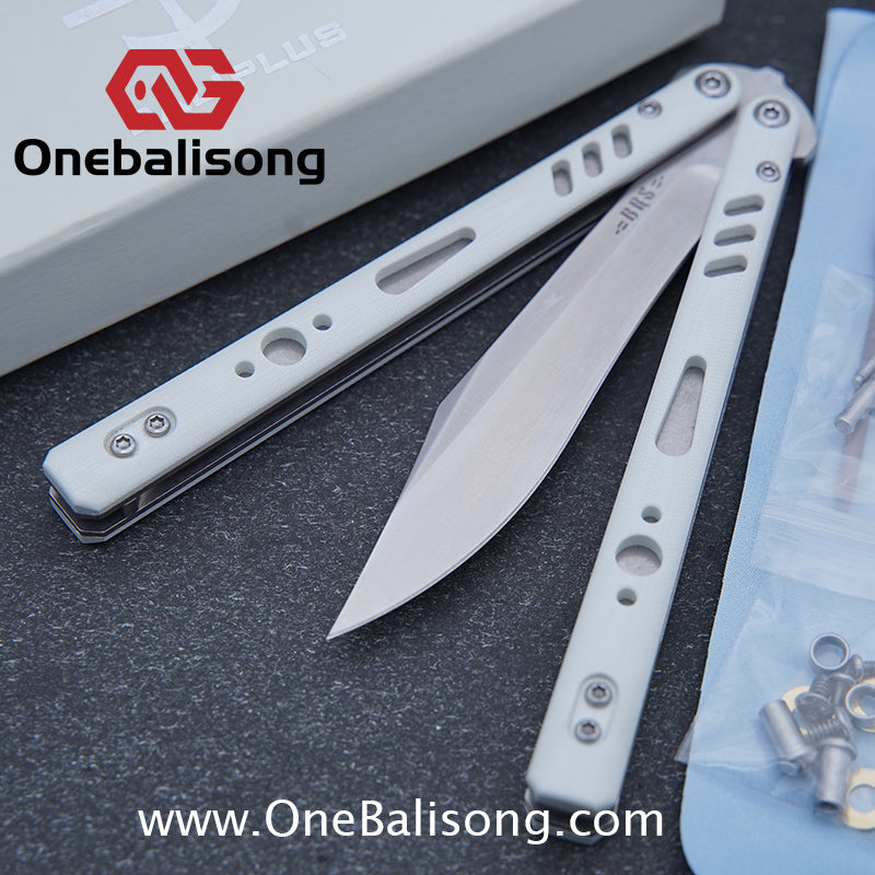 Baliplus REP Special Edition Balisong Clone G10 Patch Titanium alloy-handle stainless steel blade