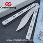 Baliplus REP Special Edition Balisong Clone G10 Patch Titanium alloy-handle stainless steel blade