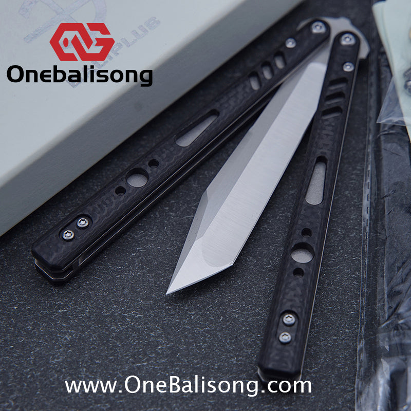 Baliplus REP Special Edition Balisong Clone G10 Patch Titanium alloy-handle stainless steel blade