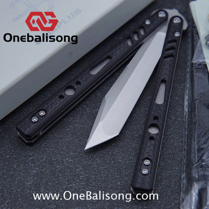 Baliplus REP Special Edition Balisong Clone G10 Patch Titanium alloy-handle stainless steel blade