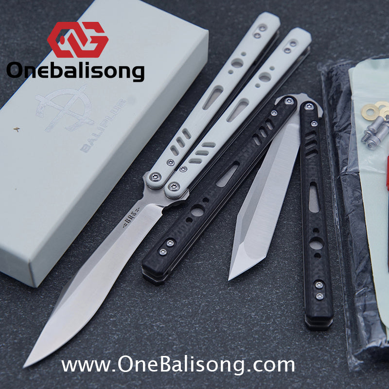 Baliplus REP Special Edition Balisong Clone G10 Patch Titanium alloy-handle stainless steel blade