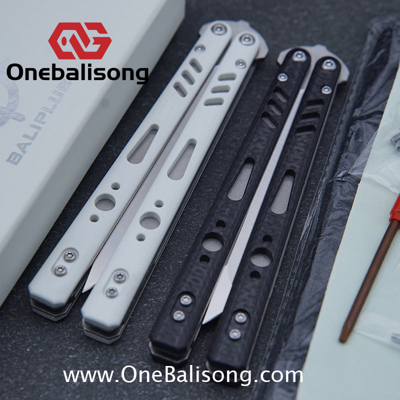 Baliplus REP Special Edition Balisong Clone G10 Patch Titanium alloy-handle stainless steel blade