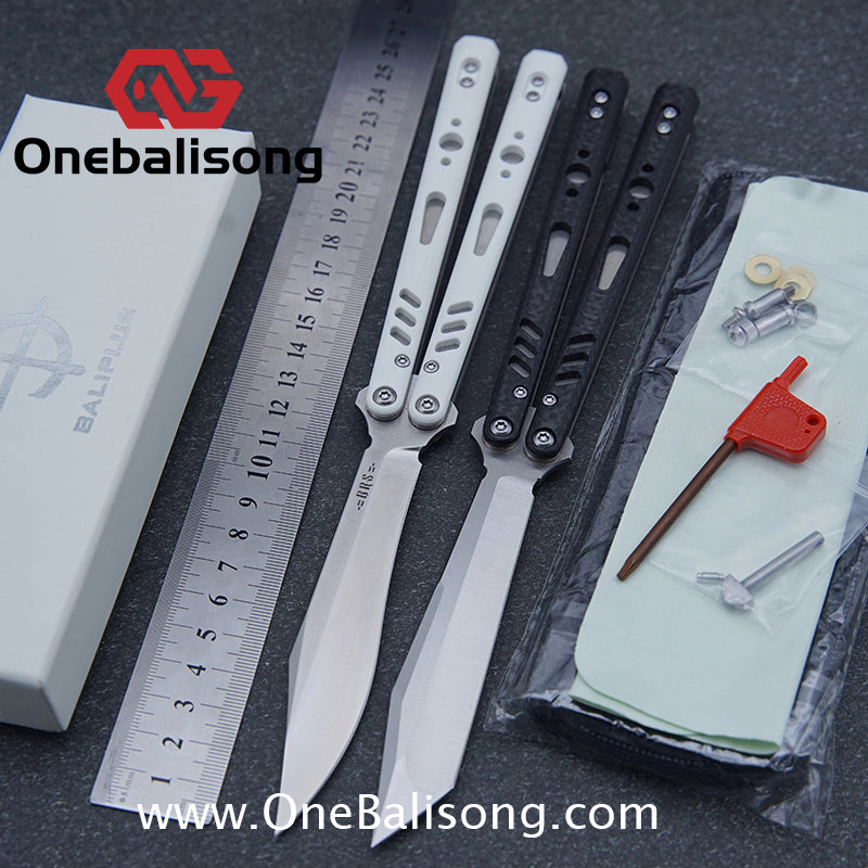 Baliplus REP Special Edition Balisong Clone G10 Patch Titanium alloy-handle stainless steel blade
