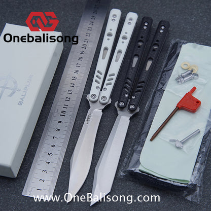 Baliplus REP Special Edition Balisong Clone G10 Patch Titanium alloy-handle stainless steel blade