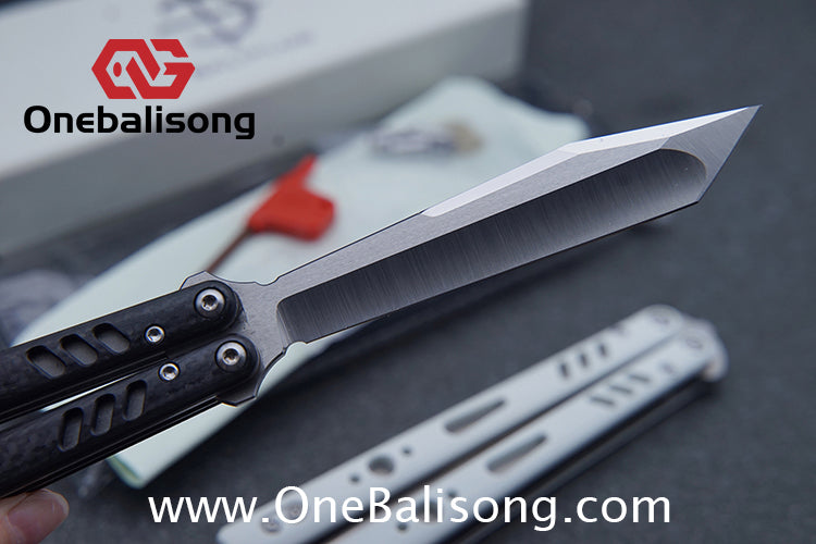 Baliplus REP Special Edition Balisong Clone G10 Patch Titanium alloy-handle stainless steel blade