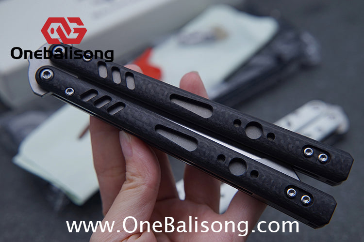 Baliplus REP Special Edition Balisong Clone G10 Patch Titanium alloy-handle stainless steel blade