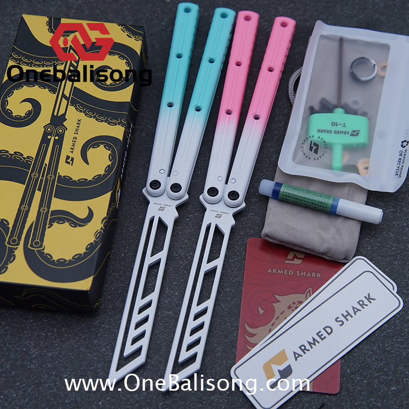 ARMED SHARK kraken v3 clone Seven series aluminum alloy handle stainless steel Trainer blade Bushings