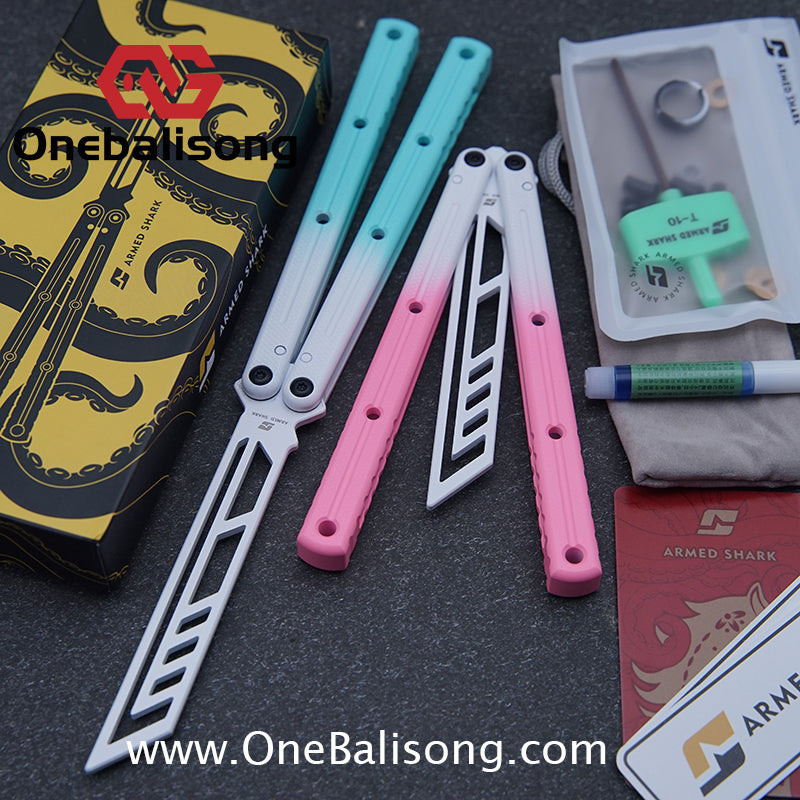ARMED SHARK kraken v3 clone Seven series aluminum alloy handle stainless steel Trainer blade Bushings