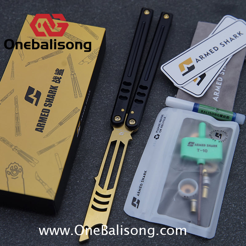 ARMED SHARK V5 Mako Clone Aluminum alloy handle stainless steel Trainer blade One-piece structure Bushing