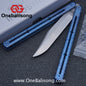 Blue River Sandwich Titanium Kraken Balisong TC4 Titanium Alloy Handle Fake Blade Bushing