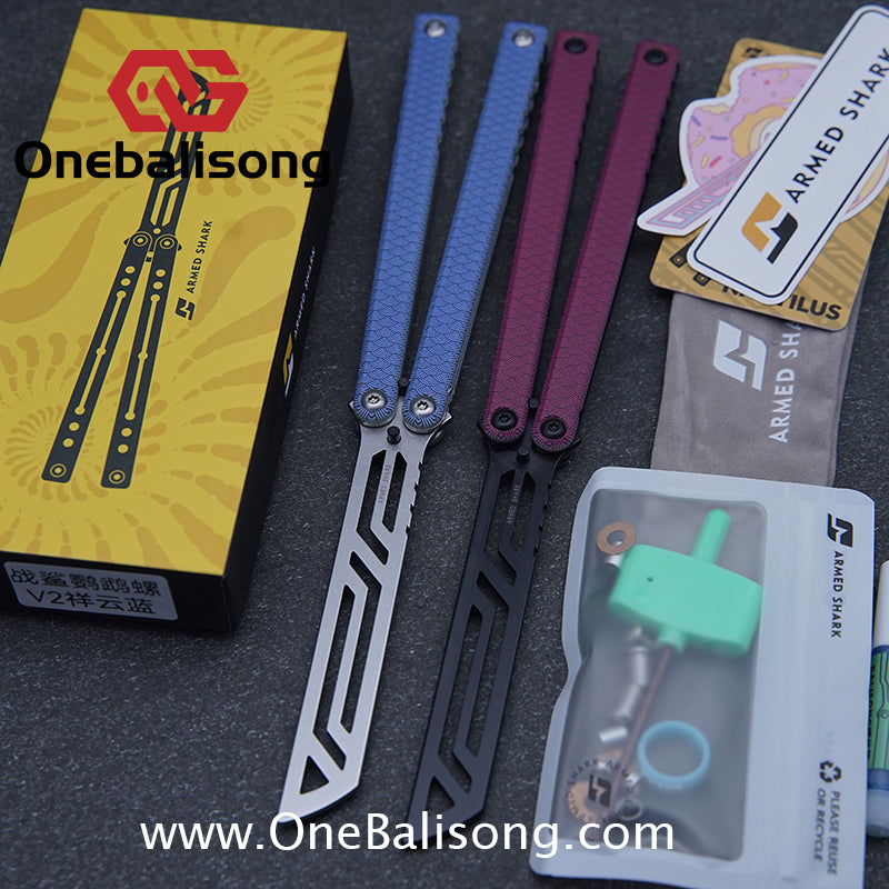 ARMED SHARK Nautilus V2 Clone Aluminum alloy handle stainless steel blade Bushing