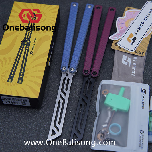 ARMED SHARK Nautilus V2 Clone Aluminum alloy handle stainless steel blade Bushing